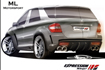 Mercedes ML63 AMG  wide body kit expression Motorsport